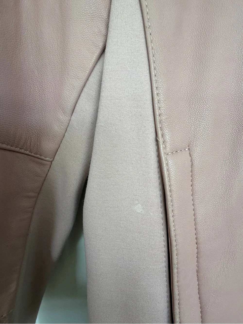 Michael Kors Blush Pink Leather Jacket